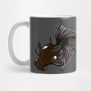 Brown Fantail Goldfish Mug